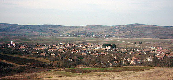 Désfalva - A kis falu fentről nézve